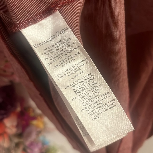 Men's Burgundy ERMENEGILDO ZEGNA Polo Shirt - Picture 4 of 5